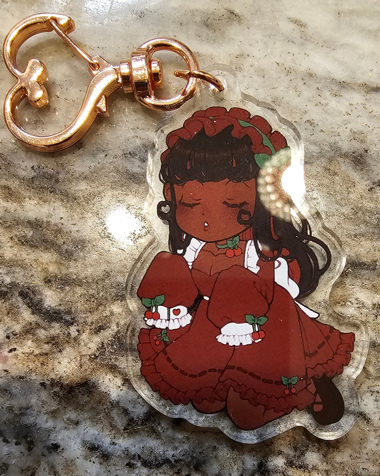 Mint Tea Shop Mascot Acrylic Charms