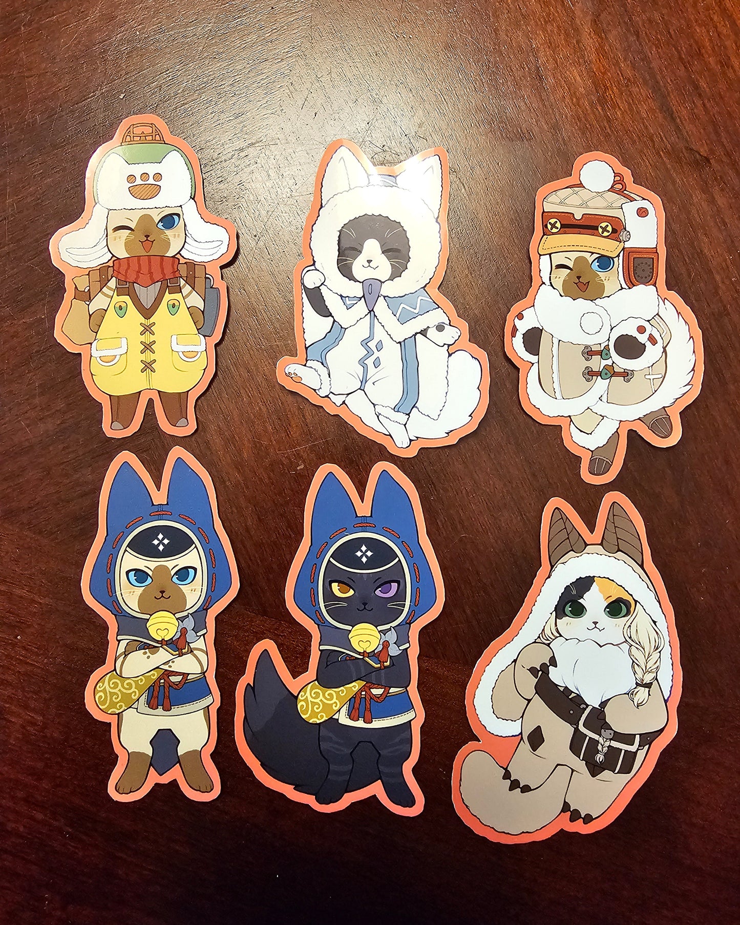 Monster Hunter: Palico Vinyl Stickers