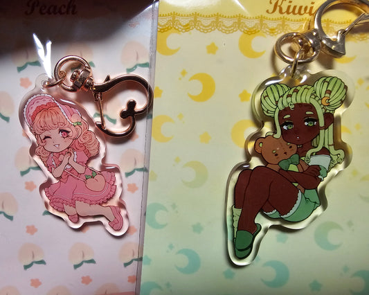 Mint Tea Shop Mascot Acrylic Charms