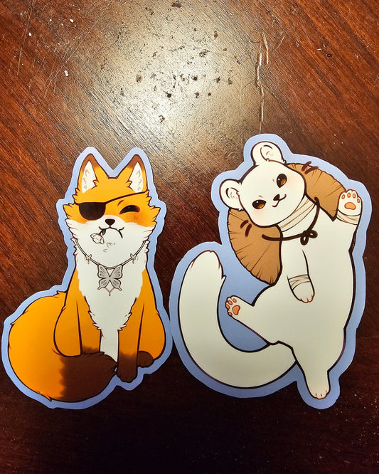 Heaven Official's Blessing (TGCF) - Fox Hua Cheng and Weasel Xie Lian Stickers