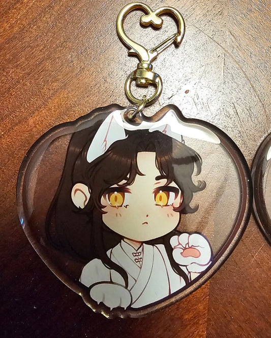 The Husky and His White Cat Shizun Acrylic Charm: Chu Wanning and Mo Ran